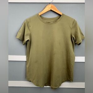 Classic Olive Green Crewneck T-Shirt